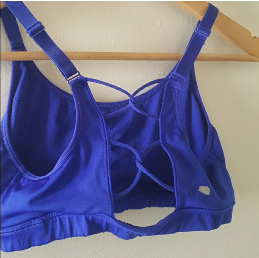 Marika Sports Bra Dark Blue Criss Cross - Picture 3 of 5